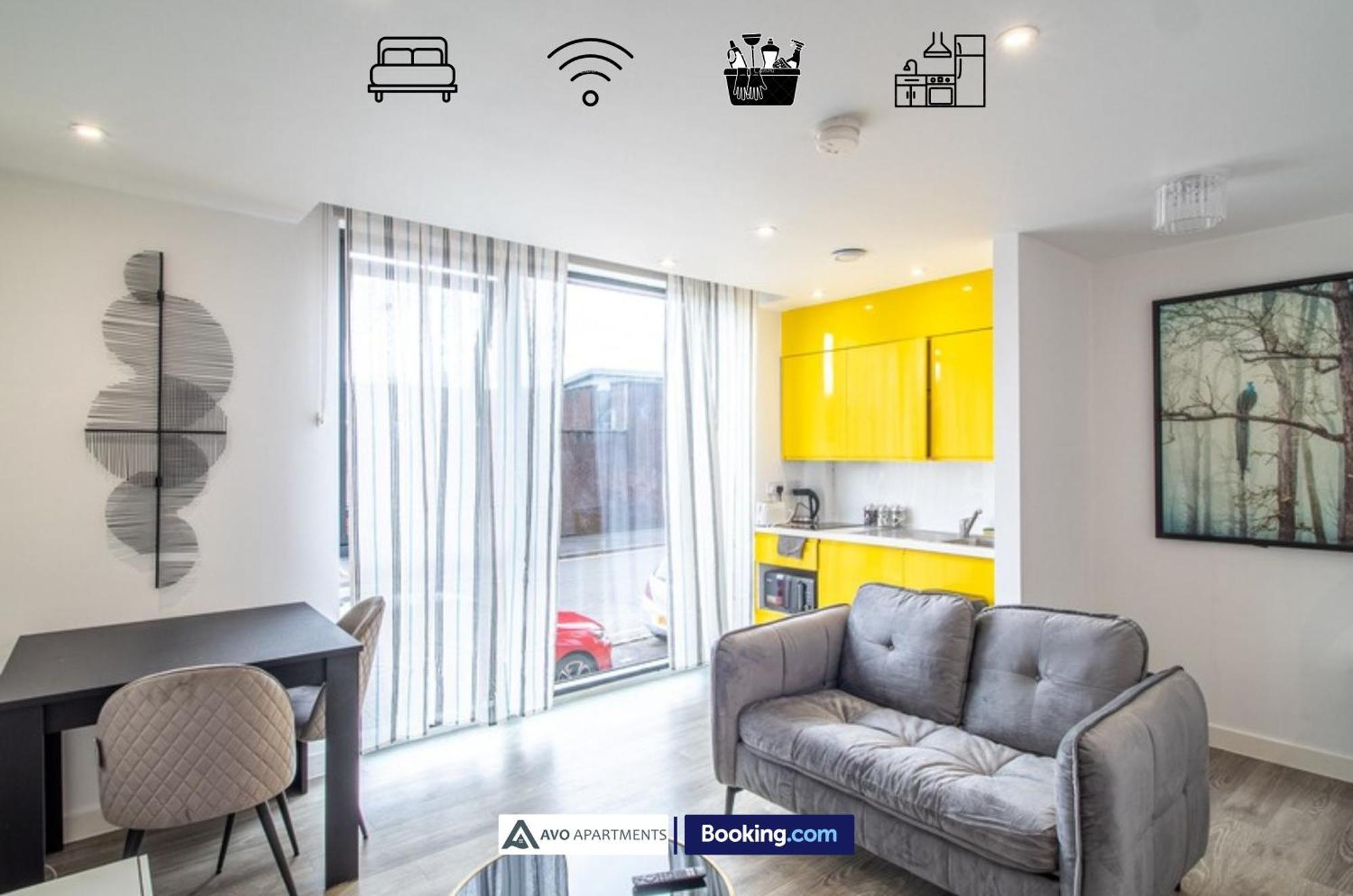 City Center Studio Apartments By Avo Apartments Sheffield Exteriör bild